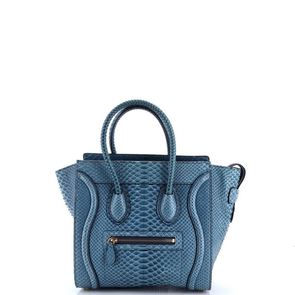 Celine Micro Luggage Bag Python - image 1